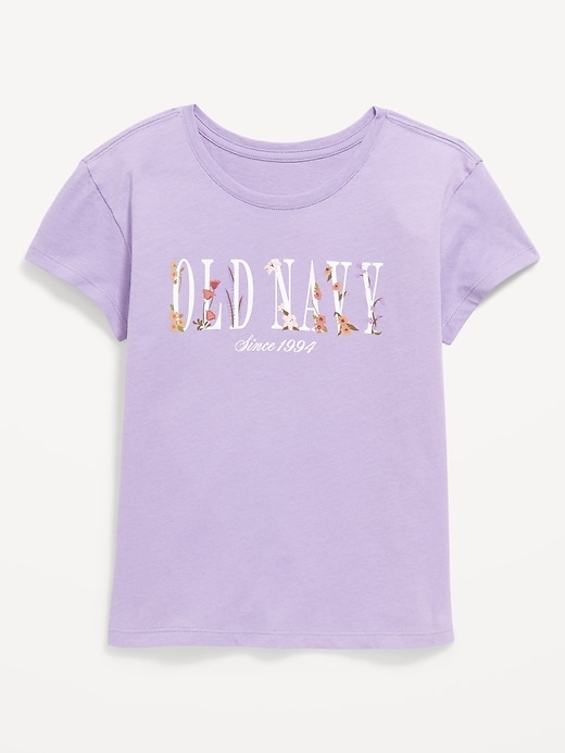 Image number 1 showing, Short-Sleeve Logo-Graphic T-Shirt for Girls