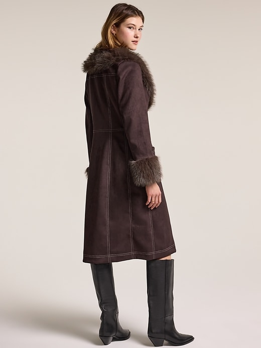 Image number 2 showing, Old Navy x Anna Sui Vegan Suede Coat