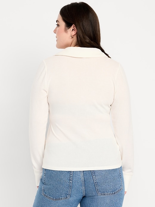 Image number 7 showing, Split-Neck Long-Sleeve Pullover Shirt