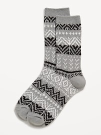 Image number 1 showing, Fair Isle Crew Socks for Women