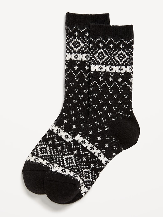Image number 1 showing, Fair Isle Crew Socks for Women