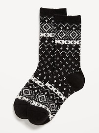 Image number 1 showing, Fair Isle Crew Socks for Women