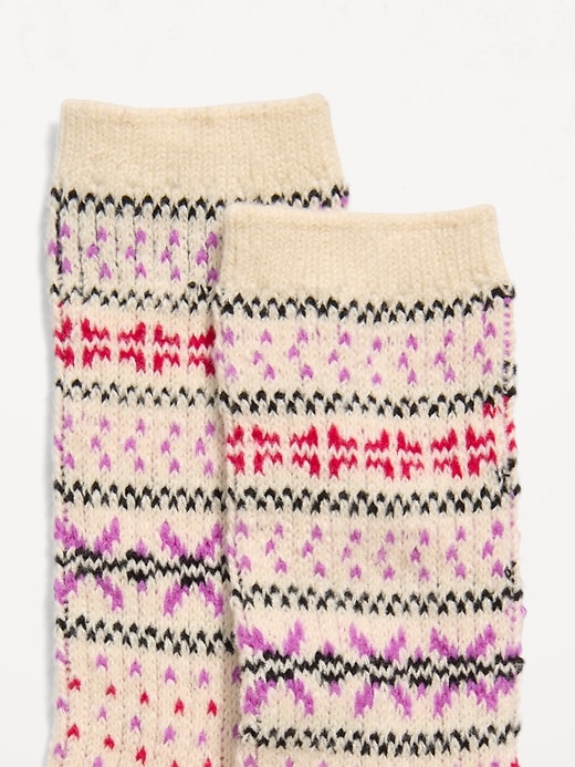 Image number 2 showing, Fair Isle Crew Socks for Women