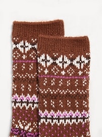 Image number 2 showing, Fair Isle Crew Socks for Women