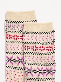 Image number 2 showing, Fair Isle Crew Socks for Women