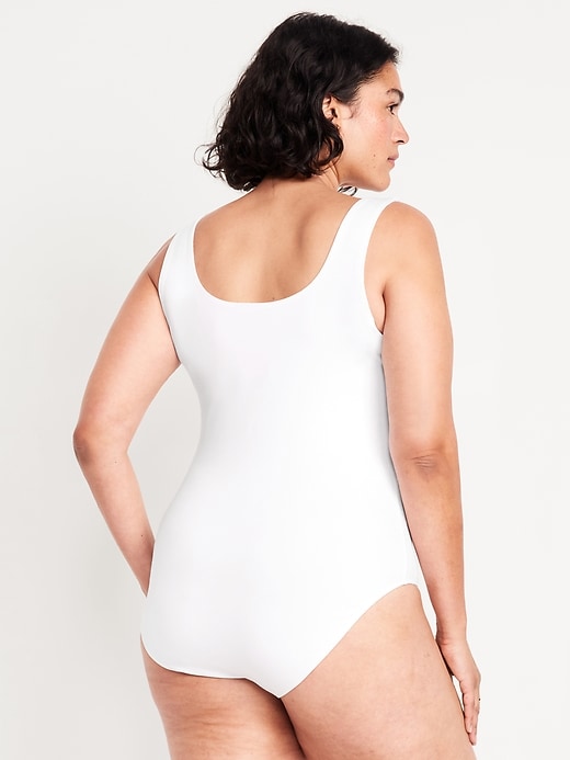 Image number 7 showing, Double-Layer Scoop-Neck Bodysuit