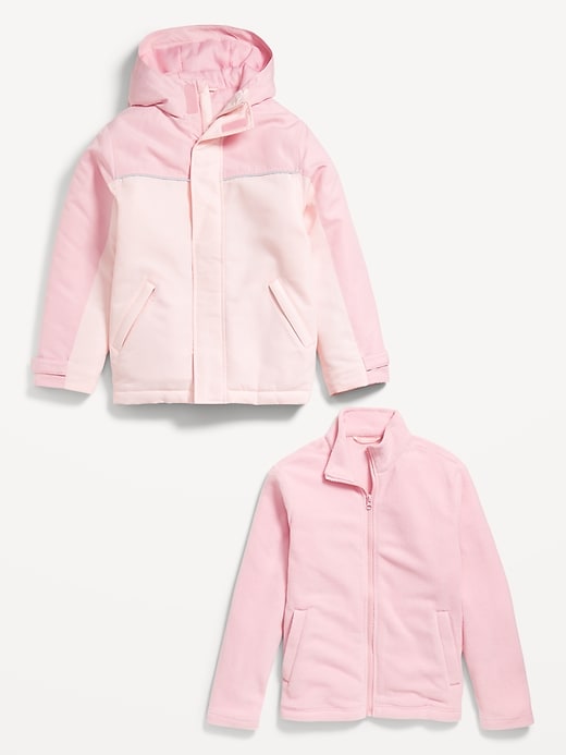 Water-Resistant 2-In-1 Snow Jacket for Girls
