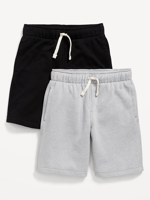 Image number 1 showing, 2-Pack Fleece Jogger Shorts for Boys (At Knee)