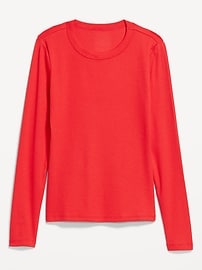 Image number 2 showing, Snug Long-Sleeve Crew-Neck T-Shirt
