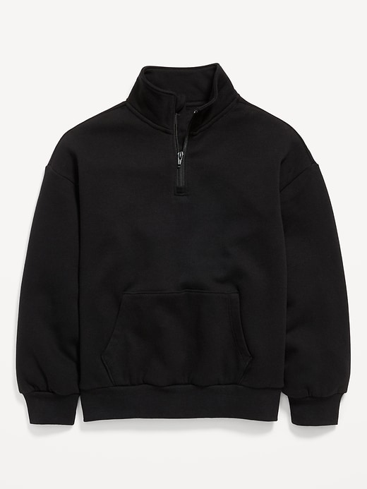 Image number 1 showing, Favorite Fleece Oversized Quarter-Zip for Boys