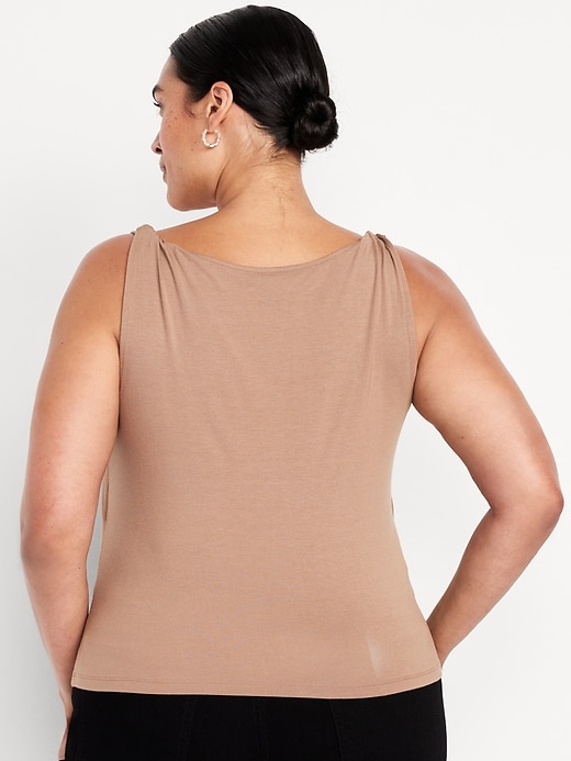 Image number 8 showing, Cowl-Neck Twist-Strap Top