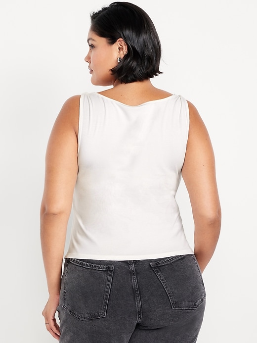 Image number 8 showing, Cowl-Neck Twist-Strap Top