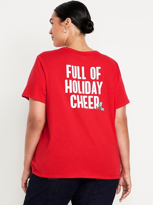 L'image numéro 9 présente T-shirt passe-partout ras du cou à imprimé