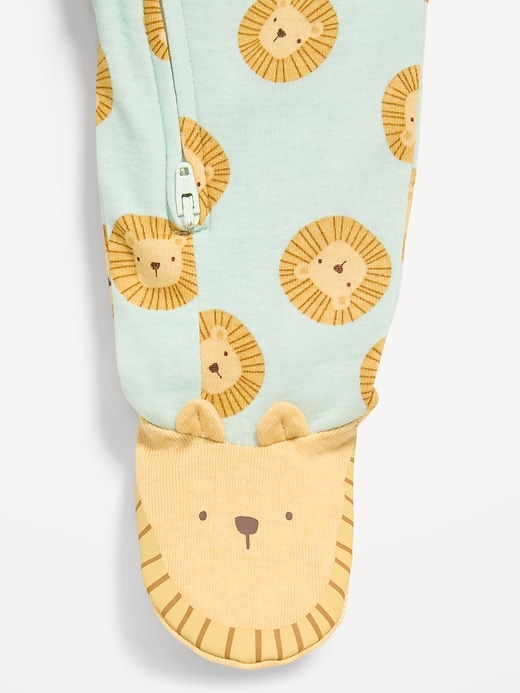 Image number 3 showing, 2-Way-Zip Sleep & Play Footed One-Piece for Baby