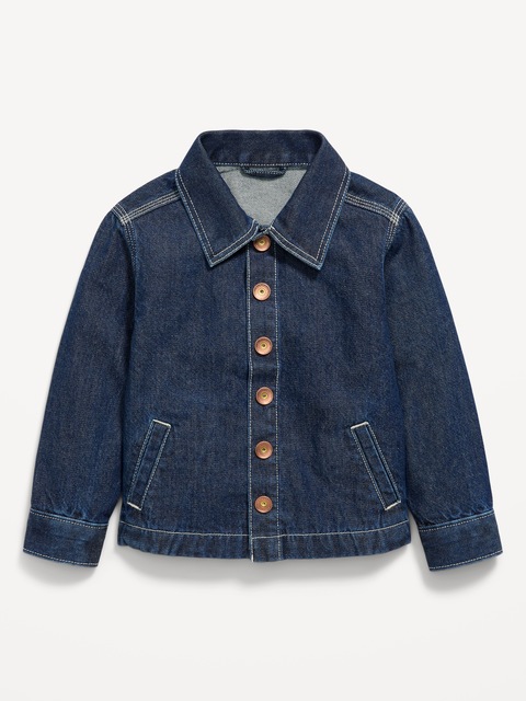 Loose Jean Barn Coat for Toddler Boys