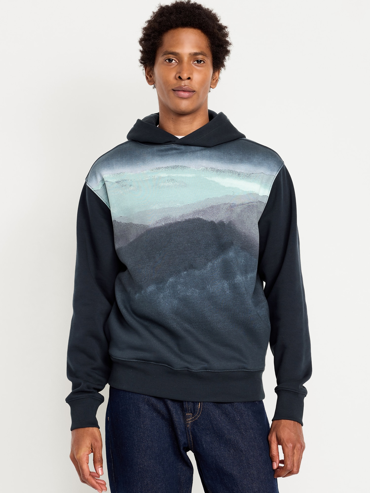 Rotation Graphic Popover Hoodie