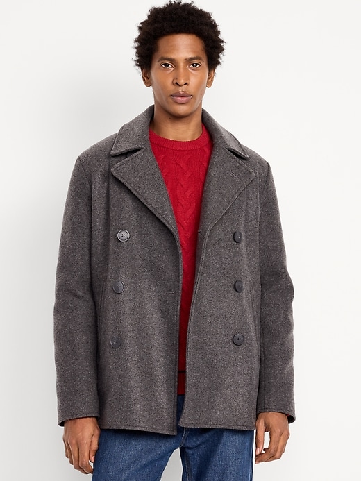 Image number 1 showing, Slim Fit Double Breasted Peacoat