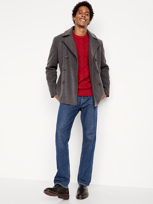Image number 3 showing, Slim Fit Double Breasted Peacoat