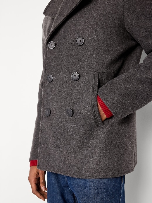 Image number 4 showing, Slim Fit Double Breasted Peacoat