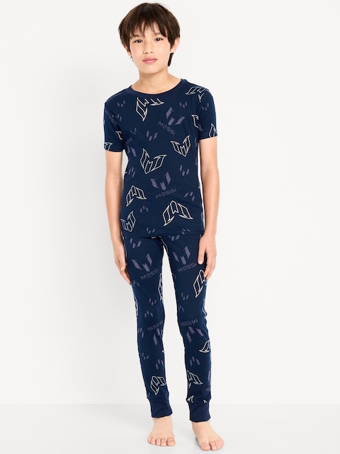 Messi™ Gender-Neutral Snug-Fit Graphic Pajama Set for Kids