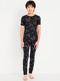 Image number 1 showing, Messi™ Gender-Neutral Snug-Fit Graphic Pajama Set for Kids