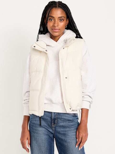 Water-Resistant Puffer Vest - Howlite
