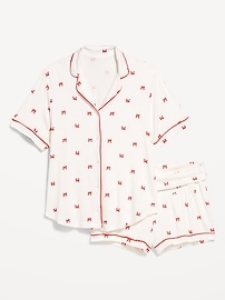 L'image numéro 1 présente Pyjama court classique de maternité