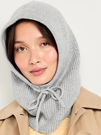 Image number 1 showing, Rib-Knit Balaclava