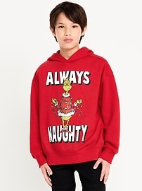 Image number 1 showing, Dr. Seuss™ Grinch Oversized Gender-Neutral Hoodie for Kids