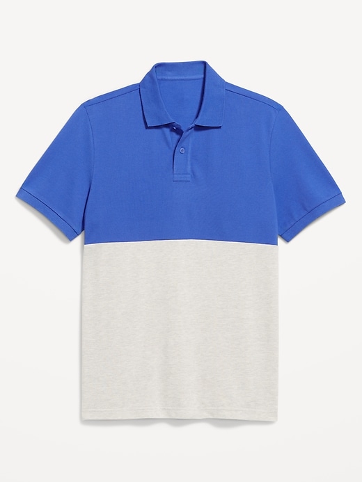Image number 4 showing, Color-Block Pique Polo