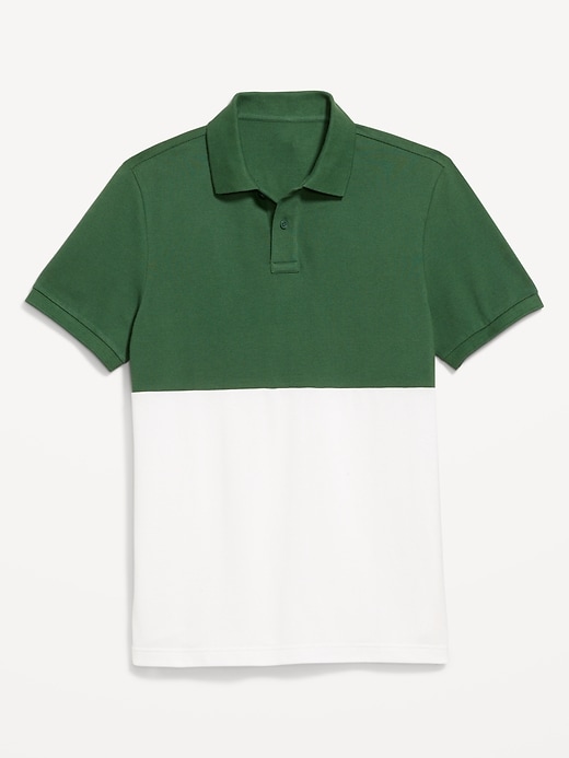 Image number 4 showing, Color-Block Pique Polo