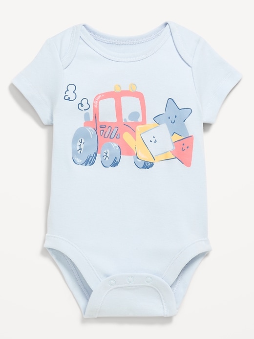 Image number 1 showing, Short-Sleeve Graphic Bodysuit for Baby