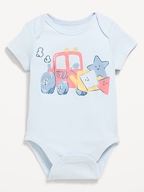 Image number 1 showing, Short-Sleeve Graphic Bodysuit for Baby