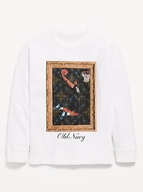 L'image numéro 1 présente T-shirt surdimensionné à imprimé à manches longues pour garçon