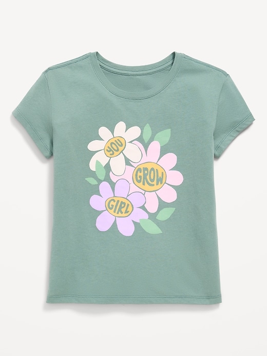 Image number 1 showing, Short-Sleeve Graphic T-Shirt for Girls
