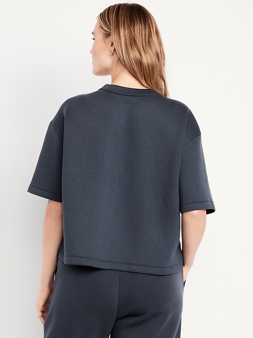 Image number 6 showing, Bounce Fleece Relaxed Short-Sleeve Top