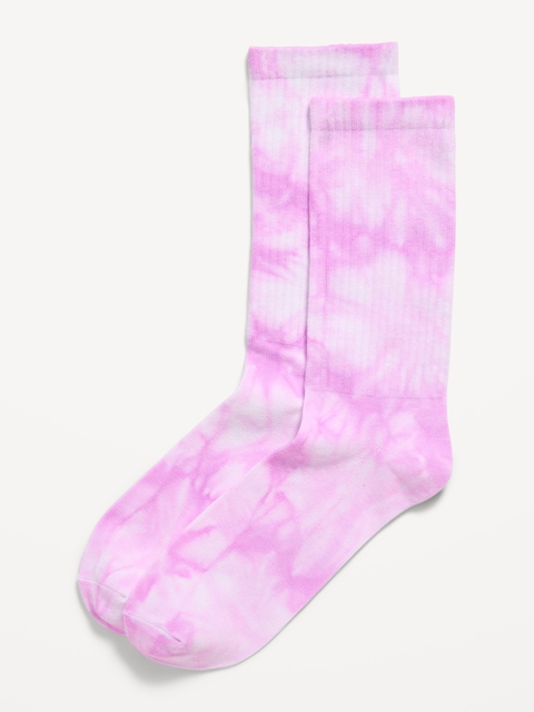 Tie-Dye Crew Socks for Women - Warm Tie