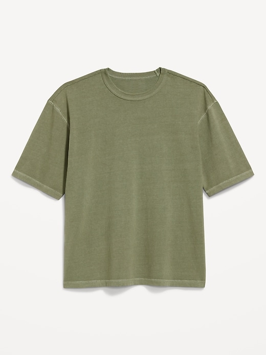 Image number 4 showing, Garment-Dyed Heavyweight Cropped T-Shirt