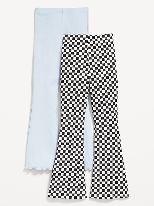 L'image numéro 2 présente Legging évasé à taille haute pour fille (paquet de 2)