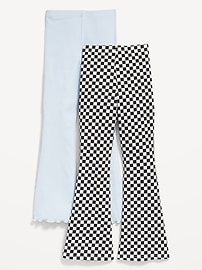 L'image numéro 2 présente Legging évasé à taille haute pour fille (paquet de 2)