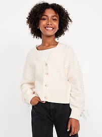 Image number 4 showing, SoSoft Bow-Tie Cardigan Sweater for Girls