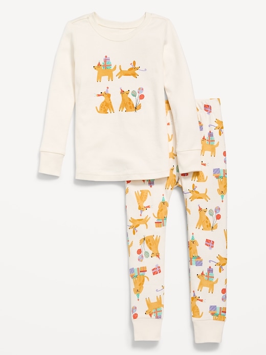 L'image numéro 2 présente Pyjama ajusté à motif pour tout-petit et bébé
