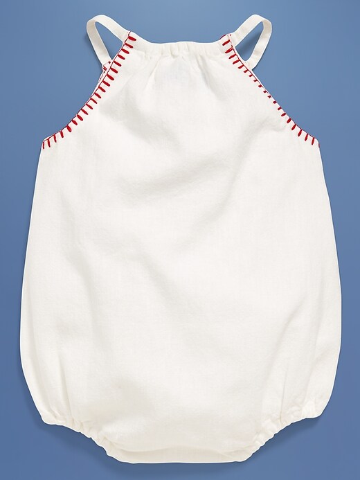 Image number 3 showing, Old Navy x Disney© Linen-Blend Sleeveless One-Piece Romper for Baby