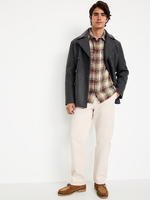 Image number 3 showing, Loose Fit Textured Plaid Pocket Shirt