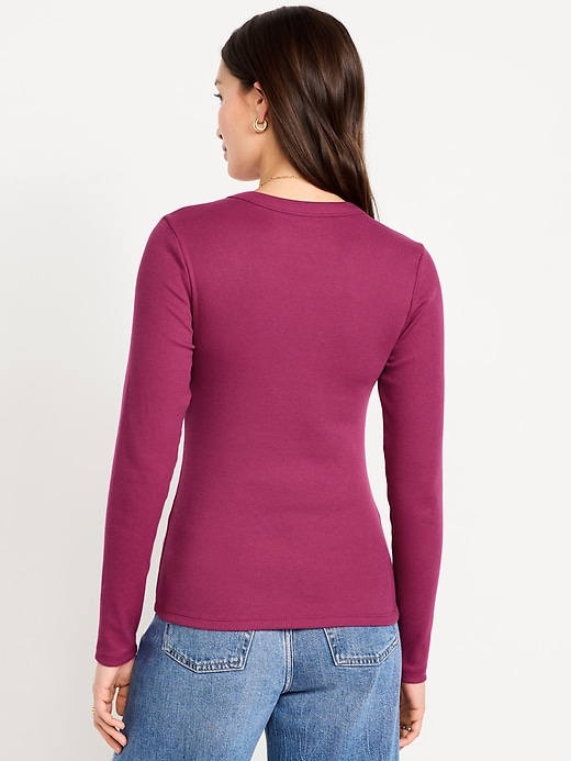 Image number 2 showing, Snug Long-Sleeve Crew-Neck T-Shirt