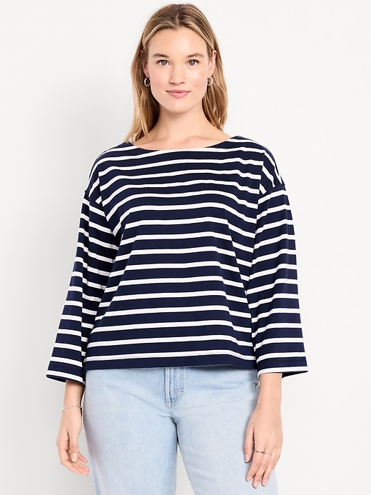 Image number 4 showing, Long-Sleeve Mariner Loose T-Shirt