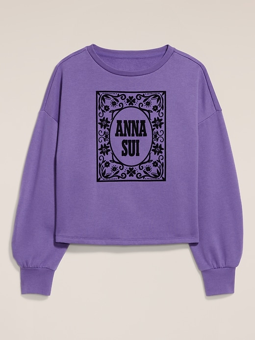 Image number 5 showing, Old Navy x Anna Sui Crew Neck Graphic Fleece Sweatshirt