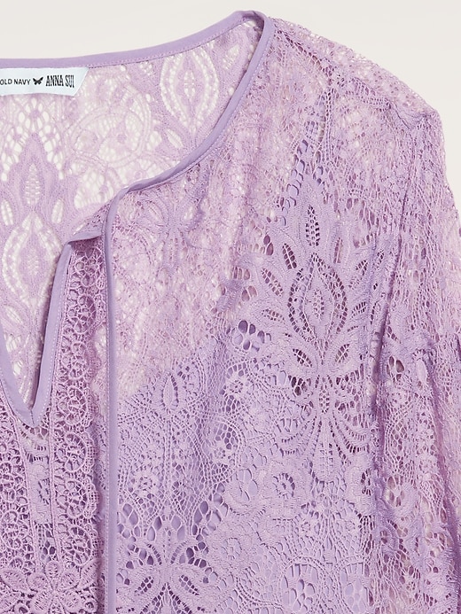 Image number 6 showing, Old Navy x Anna Sui Lace Applique Top