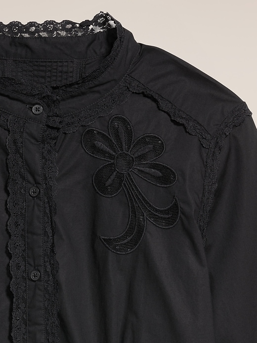 Image number 6 showing, Old Navy x Anna Sui Button-Down Applique Top