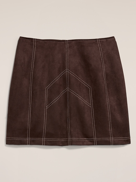 Image number 4 showing, Old Navy x Anna Sui Vegan Suede Seamed Mini Skirt